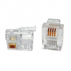 ELECTRALINE Конектор телефонний 6P4C 10PCS/SET RJ11 10шт/уп 64109