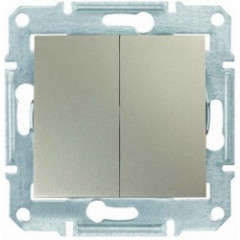 SEDNA Вимикач 2-кл титан SDN0300168