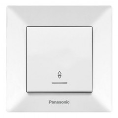 PANASONIC Вимикач Arkedia Slim одноклавішний прохідний з підсвіткою білий