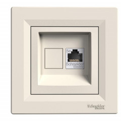 SCHNEIDER ASFORA Розетка комп. RJ45 кат.5е UTP крем