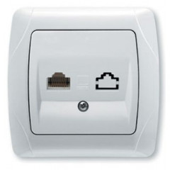 VIKO CARMEN Розетка комп. одинарн. RJ45 біл. 561032