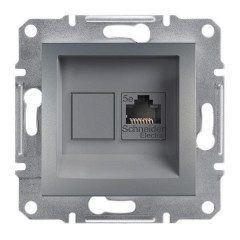 SCHNEIDER ASFORA Розетка комп. сталь EPH4300162