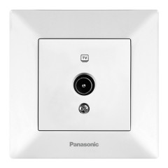 PANASONIC Розетка Arkedia Slim TV кінцева біла