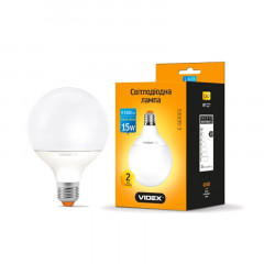 VIDEX Лампа світлодіодна G95e 15W E27 3000K 220V (VL-G95e-15273)