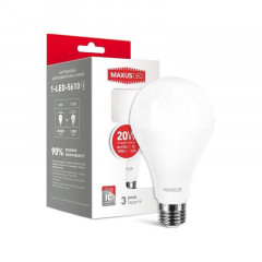 MAXUS Лампа світлодіодна A80 20W 4100K 220V E27