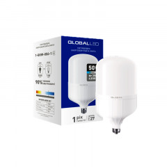 GLOBAL Лампа світлодіодна HW 50W 6500K E27