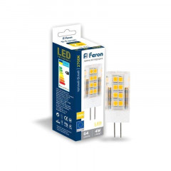 FERON Лампа світлодіодна 4W 2700K 230V 51leds G4 320m LB-423