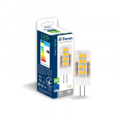 FERON Лампа світлодіодна 4W 4000K 230V 51leds G4 320m LB-423