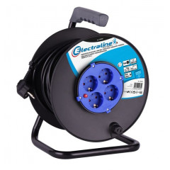 ELECTRALINE Подовжувач силовий 4 розетки ПВС 3х2.5 50м