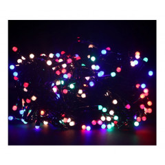 Електрогірлянда 400 LED Матова "Кулька" 30м чорний дріт контролер 8MF IP20