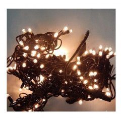 Електрогірлянда 300 LED 30м чорний дріт String Білий IP44