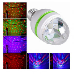 Лампа з обертовим плафоном LED RGB під патрон 220V