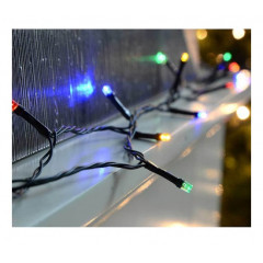 Електрогірлянда 100 LED зовнішньо-внутрішня чорний дріт 10м IP44