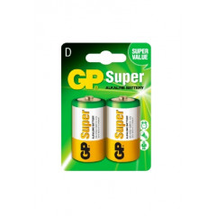 GP Батарейка SUPER ALKALINE 1.5V 13A-U2 лужна LR20 D