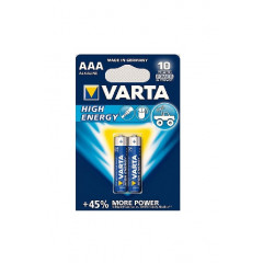 VARTA Батарейка HIGH Energy AAA BLI 2 ALKALINE