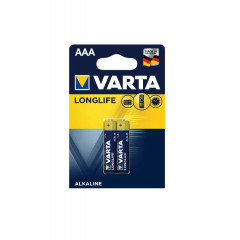 VARTA Батарейка LONGLIFE AAA BLI 2 ALKALINE
