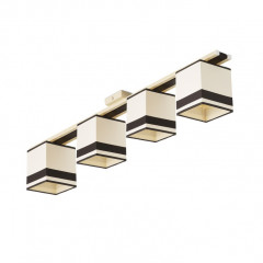 N&B LIGHT Люстра Мрія NEW 4 л Абажур 070601 П темн стрічка 18744