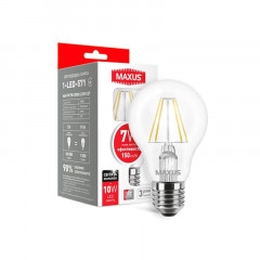 MAXUS Лампа світлодіодна A60 FM 7W 3000K 220V E27