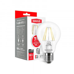 MAXUS Лампа світлодіодна A60 FM 7W 4100K 220V E27