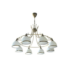 LUMINARTE Люстра стельова Polones 002/8 AB E27 8x40Вт