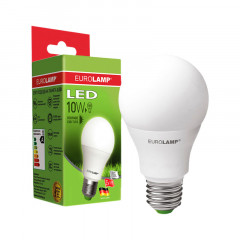 EUROLAMP LED Лампа пластик A60 10W E27 2700K (50)