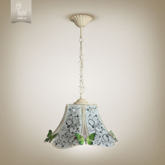 N&B LIGHT Люстра "Кухонний кошик" 1л. Метелик біл 15705