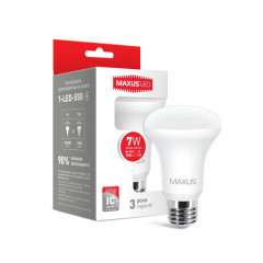 MAXUS Лампа світлодіодна R63 7W 3000K 220V E27