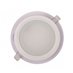 LUXEL Світильник LED коло (зі склом) 6W 4000K IP20 (DLRG-6N)