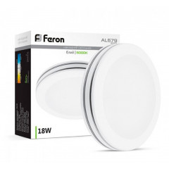 FERON Світильник AL579 18W круг біл 1260Lm 5000K