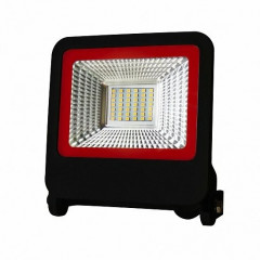 EUROELECTRIC Прожектор чорний з радіатором LED SMD NEW 30W 6500K