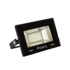 SOKOL Прожектор LED-SLT-10W 220В 750lm 6500K алюм.корпус гартоване скло
