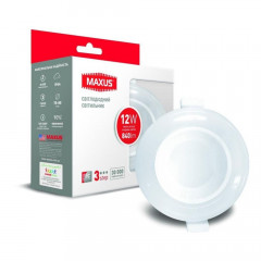 MAXUS Світильник світлодіодний 3-step SDL 12W 3000/4100K коло