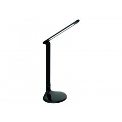 LUXEL Лампа настільна LED 10W чорний+нічник 150х150х600mm (TL-01B)