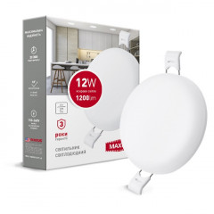 MAXUS Світильник світлодіодний SP edge 12W 4100К (коло)