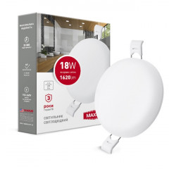 MAXUS Світильник світлодіодний SP edge 18W 4100К (коло)