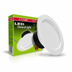 EUROLAMP Світильник круглий врізний Downlight серія "Е" 24W 4000K (24)