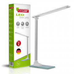 EUROLAMP Світильник LED настільний хайтек 5W 5300-5700K срібний