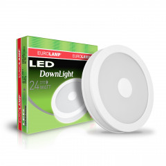 EUROLAMP LED Світильник врізний круг Downlight NEW 24W 4000K