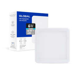 GLOBAL Світильник світлодіодний SP adjustable 6W 4100K (square)