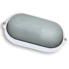 220 Світильник баннік LED-WPE-5W aluminium 500Lm 6500 K IP44 овал