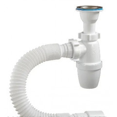 WATERSTAL Сифон для умивальника 1 1/2 з гнучкою трубою