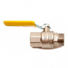 KALDE Кран кульовий для газу метал. d 1/2"Нар/ВН (ручка)