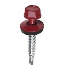 КОРОНА Саморіз покрівельн. 4.8*19 RAL 3005 (250шт)