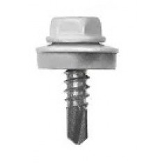VOLTEO Гвинт покрів.метал з шестигр.гол.+EPDM 4.8х19 RAL 9003 100шт/уп