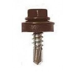 VOLTEO Гвинт покрів.метал з шестигр.гол.+EPDM 4.8х19 RAL 8017 100шт/уп