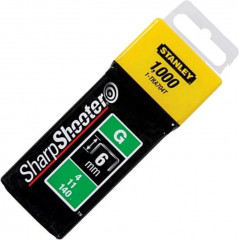 STANLEY Скоби для степлера тип G 6мм 1000шт
