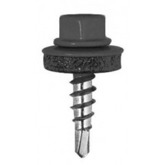 ТЕРЕМОК Гвинт покрів.метал з шестигр.гол.+EPDM 5.5х25 RAL 7004