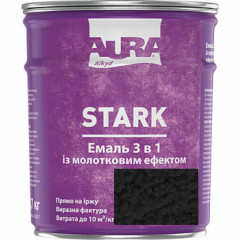 AURA STARK Емаль Молоткова Чорний №90 0.7кг