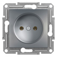 SCHNEIDER ASFORA Розетка без контакт. з/земл. сталь EPH3000162