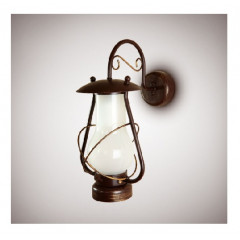 N&B LIGHT Бра "Таверна" 1л. Керосинка скло біл 9401